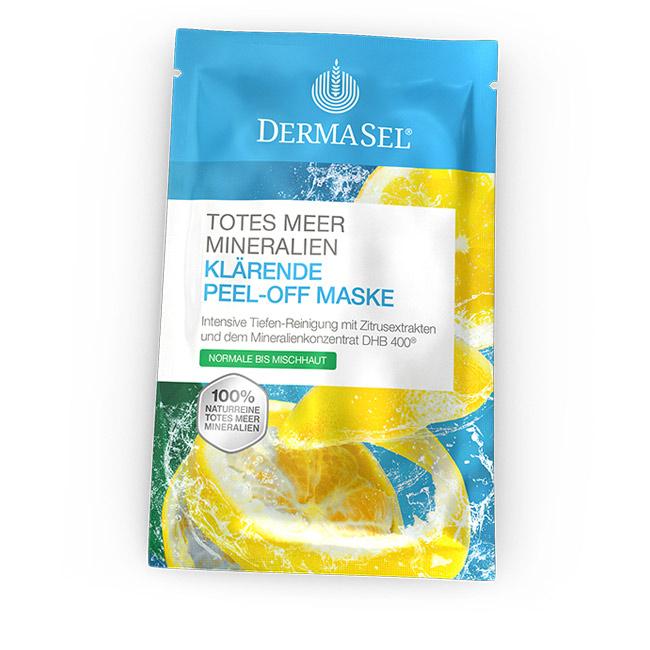 Klarende Peel Off Maske Dermasel Totes Meer Salz